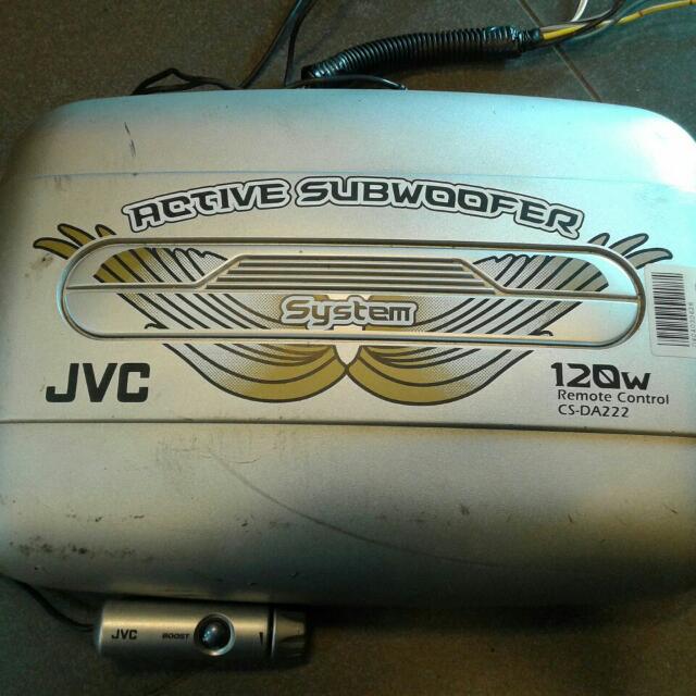 Jvc 2025 underseat subwoofer