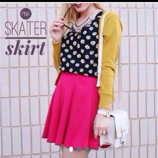 Hot Pink Skater Skirt Women s Fashion Bottoms Skirts on Carousell