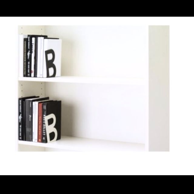 IKEA Bookend Letter 'B' White, Hobbies & Toys, Stationery & Craft