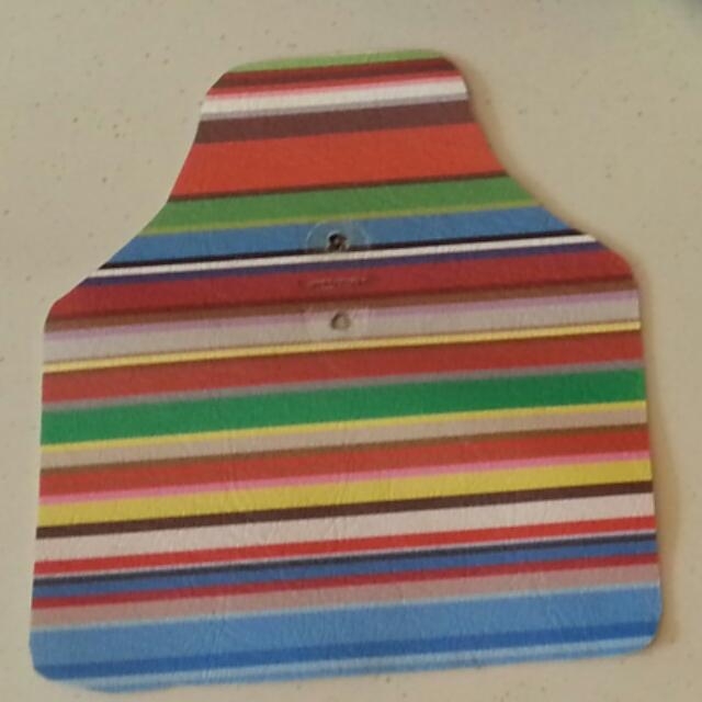 Paul Smith colourful stripe design seat n mud flap from Brompton