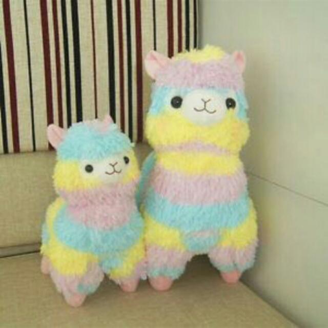 Pastel alpaca plush clearance