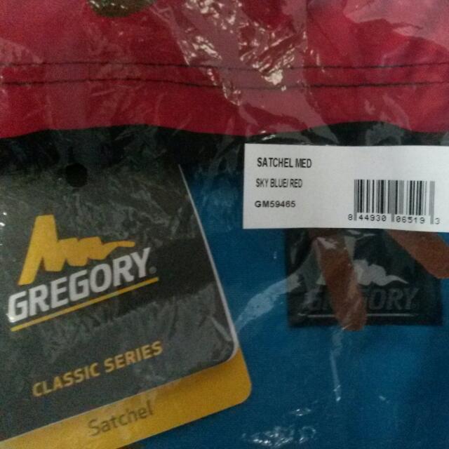 Gregory (Category: Everything Else) located in Singapore. Submitted by _mh86_ (Listing ID 9649019, Image 3). Description: Gregory Satchel Sky Blue / Red Medium Brand New *Kindly PM to deal. Thank you..