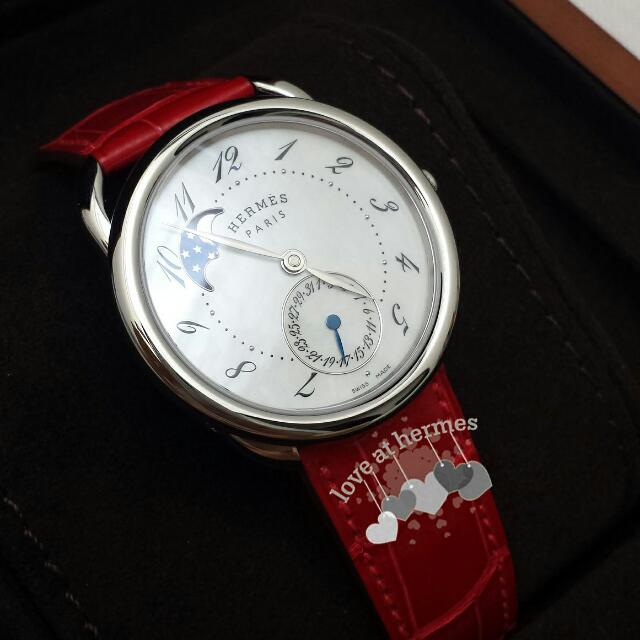 hermes arceau petite lune watch