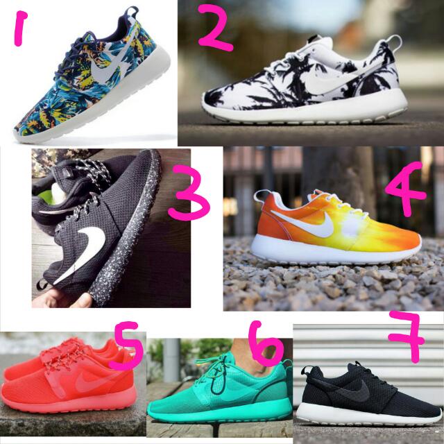 patterned roshe runs