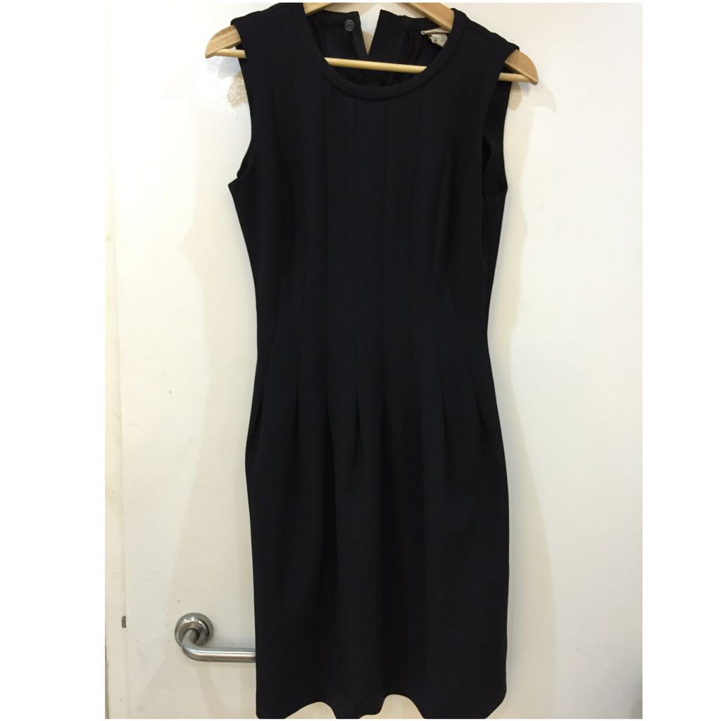 h&m black formal dress
