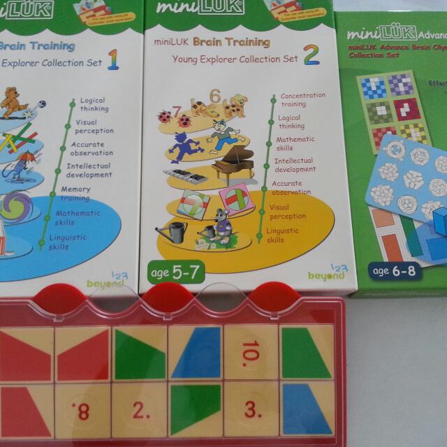 MiniLuk Brain Training Young Explorer Collection Set  Plus Advance  Brain Olympics Collection Set BNIB, Everything Else on Carousell