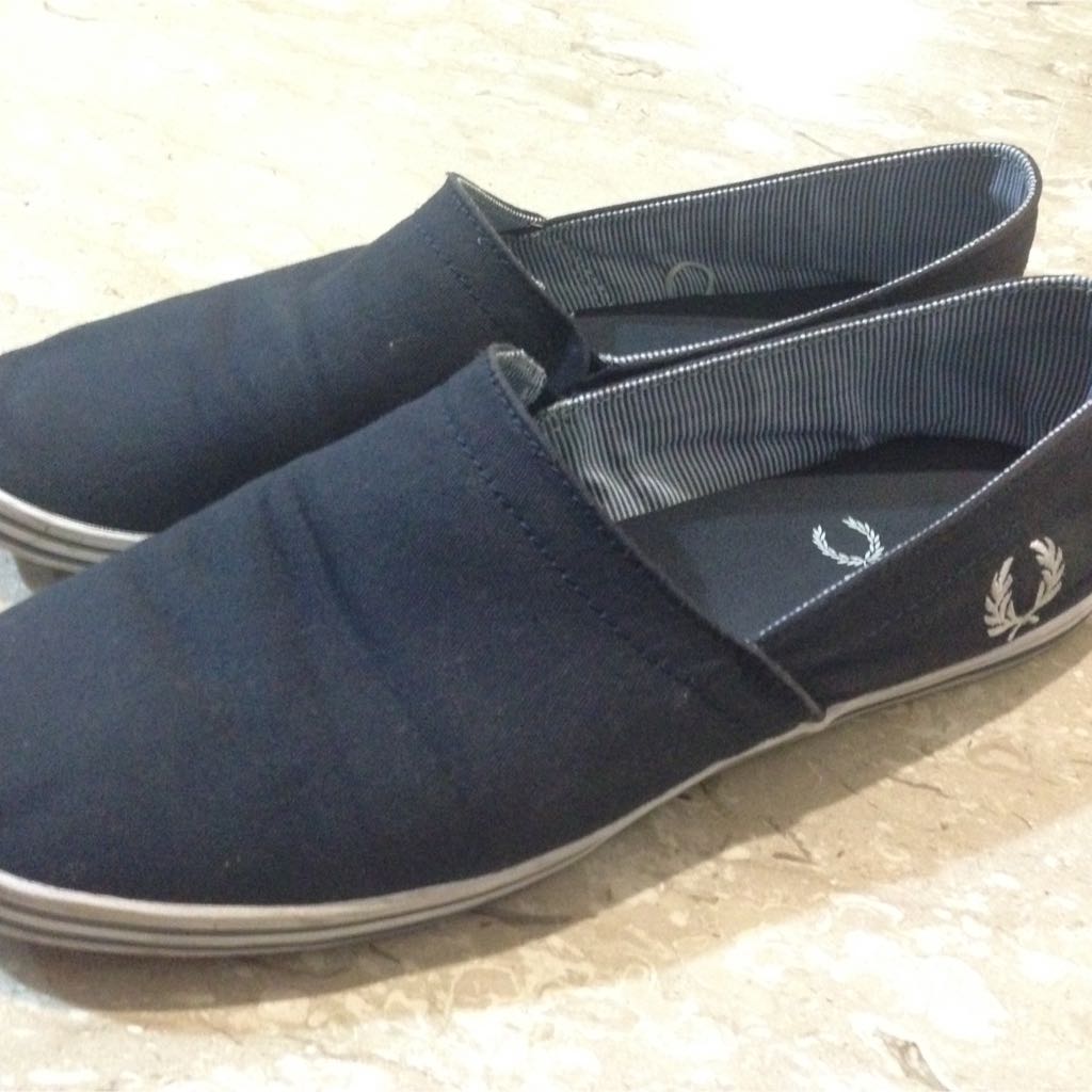 AUTHENTIC Fred Navy Kingston Stampdown Twill Shoe, Men's Fashion, Footwear, Dress Shoes on Carousell