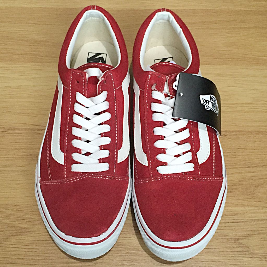 Vans Old Skool, US9 Red, Low-cut Shoes 