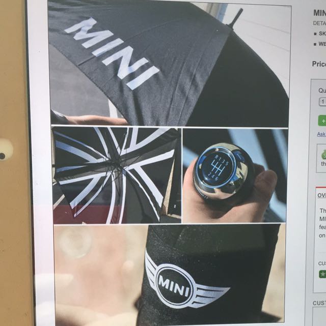 Coolest Brand New Original Mini Cooper Umbrella That Comes With A Coolest Brand New Original Mini Cooper Umbrella That Comes With A Gear Shift Head Definite Turner Electronics On Carou