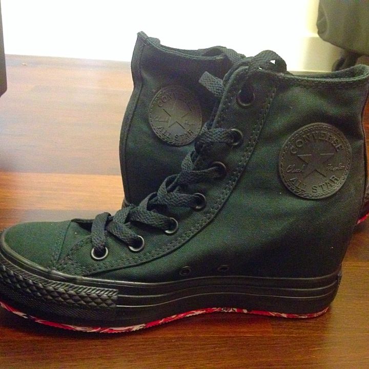 converse high top wedges