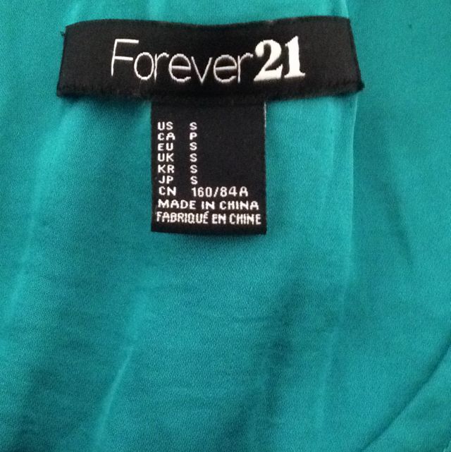 turquoise blouse forever 21