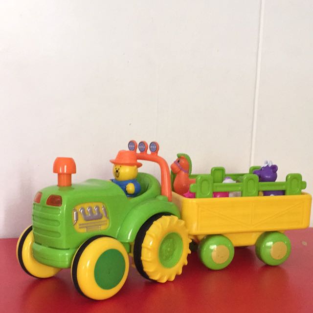 tractor with farm animals toy