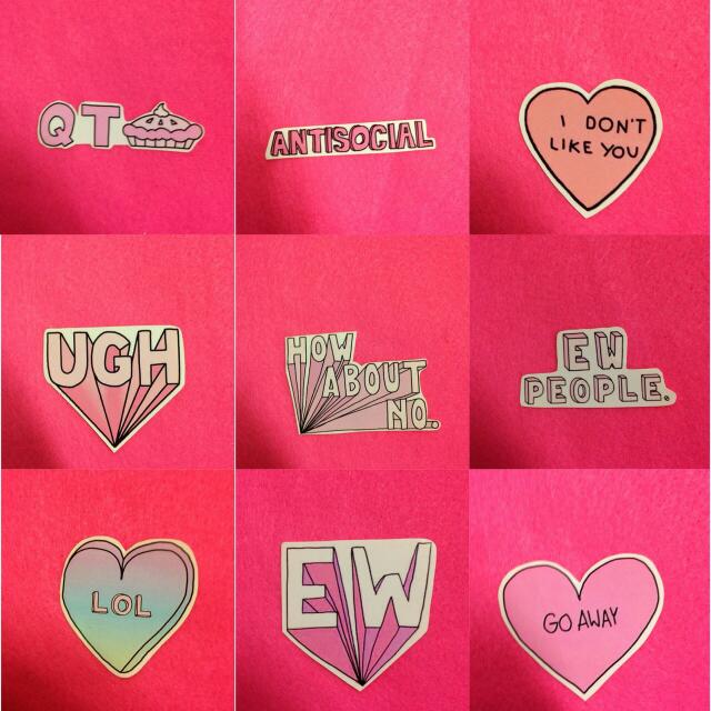 Tumblr stickers , Hobbies &amp; Toys, Stationery &amp; Craft, Stationery ...