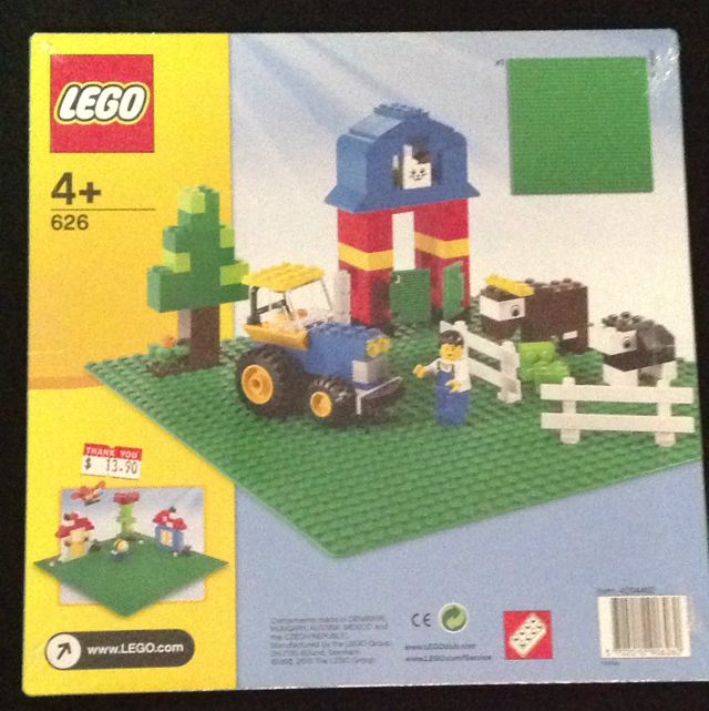 LEGO Basic Sets: 628 X-Large Grey Baseplate NEW-628