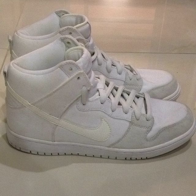 Nike SB Dunk High Cut Shoes WHITE