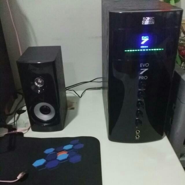 Sonic Gear Evo 7 Pro 2 1 Speaker System Electronics On Carousell