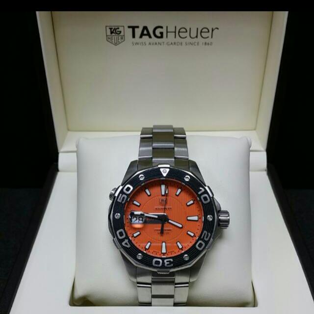 tag heuer aquaracer orange