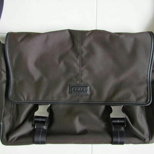 coach nylon messenger bag