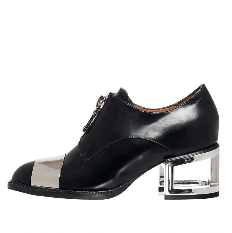 Jeffrey Campbell Kehoe Lucite Heel Oxford