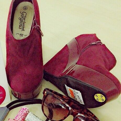 Red wedges clearance new look