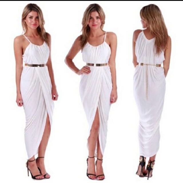 grecian wrap dress