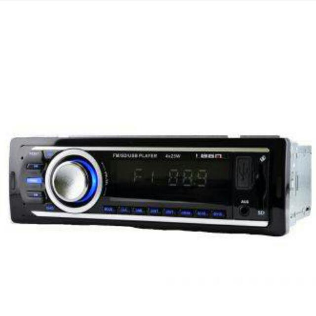 Panasound Single Din FM and MP3 Stereo Receiver with USB Port and SD