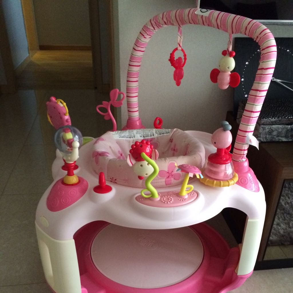 pink exersaucer