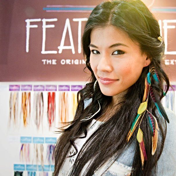 Natural Feather Hair Extension Earrings semi permanent