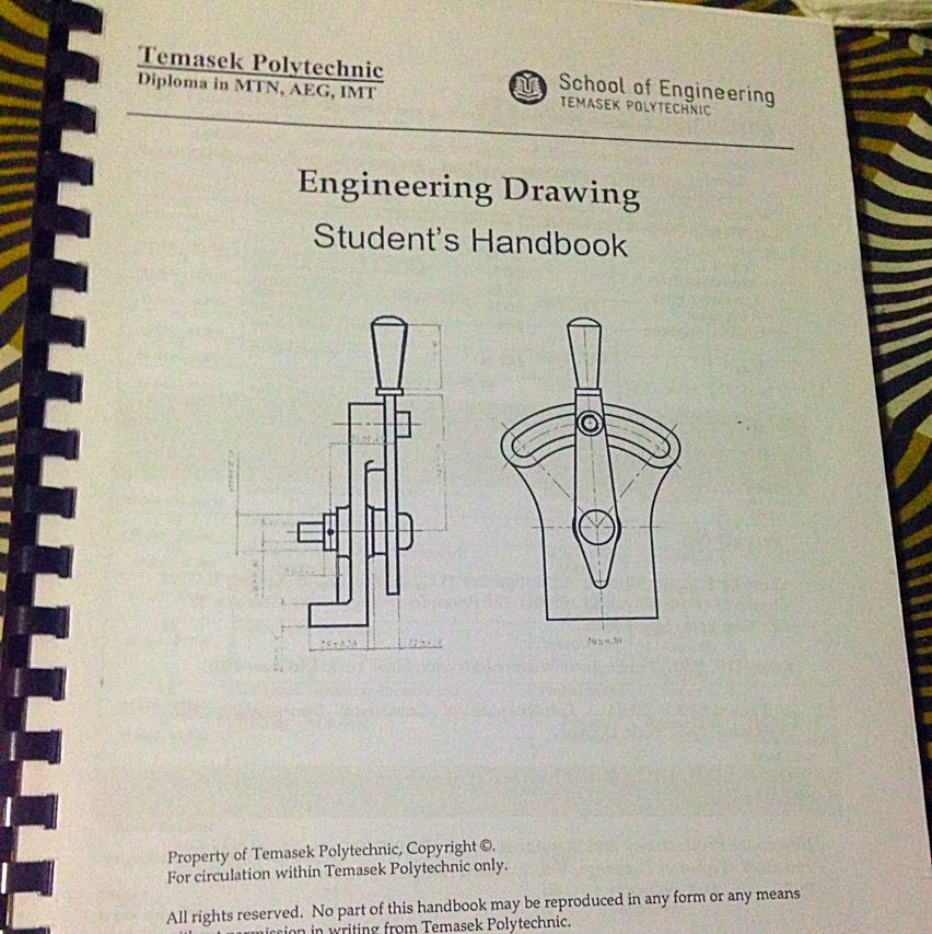 Engineering drawing Text Booktemasek Poly, Hobbies & Toys, Stationery