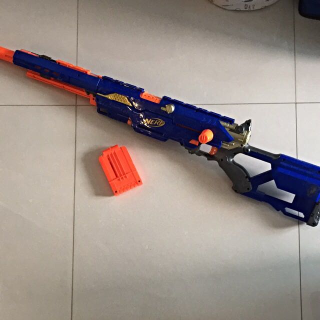 Nerf Longstrike sniper, Hobbies & Toys, Toys & Games on Carousell