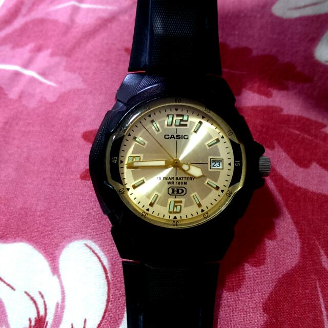 Preloved Authentic Casio Watch MW 600 with enclosed date format