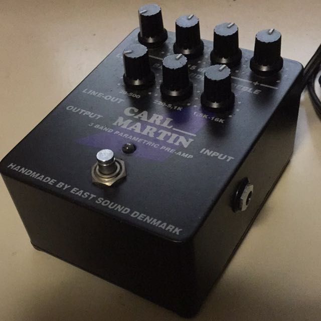 CARL MARTIN 3 BAND PARAMETRIC PRE-AMP 箱説 Carl Martin 3 Band
