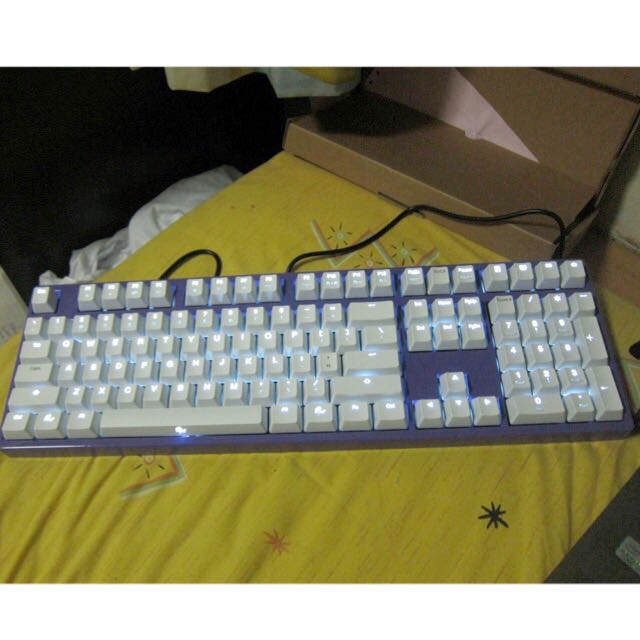 Ducky Shine2 Mechanical Keyboard White Backlight Backlit White Keycaps