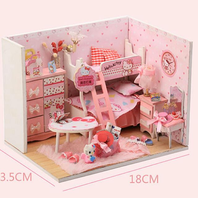 Diy miniature shop hello kitty