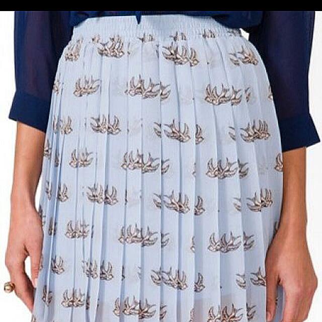Forever 21 pleated high low skirt online