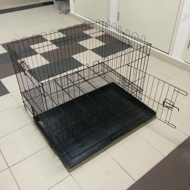 Open top dog cage hot sale