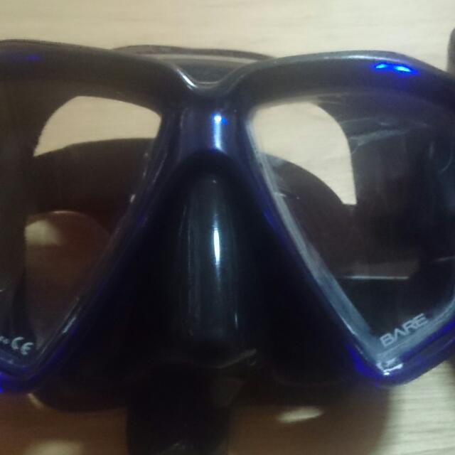 BARE diving Mask , Health & Nutrition, Face Masks & Face Shields on