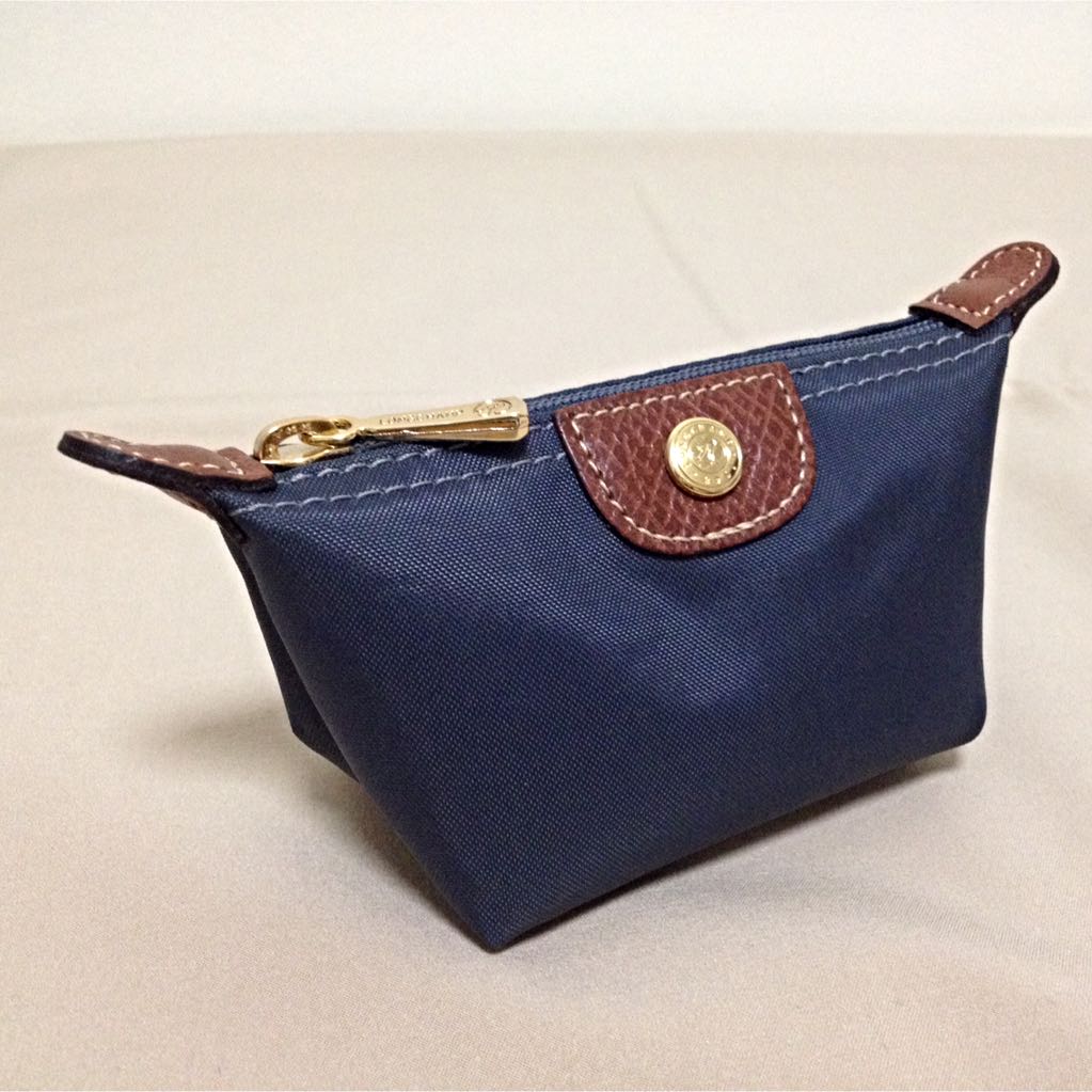 navy blue coin purse