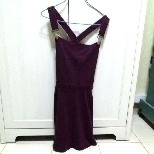 maroon jumper skirt