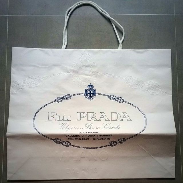 Prada paper best sale bag