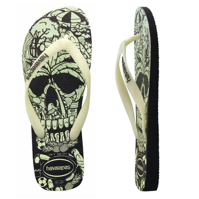 Havaianas skull hotsell flip flops