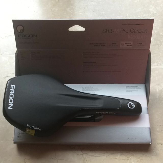 Ergon SR3 Pro Carbon Bicycle Saddle Sports Equipment Bicycles Parts Parts Accessories on Carousell