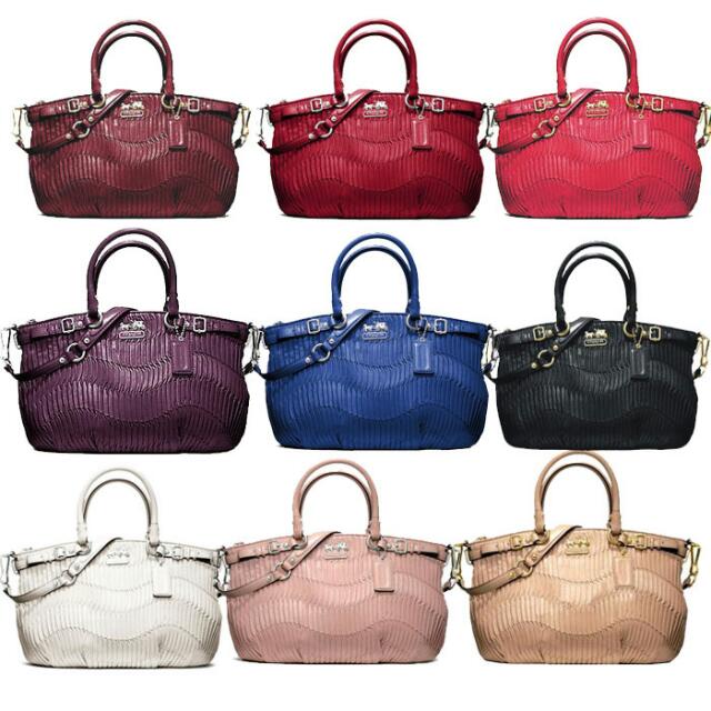 Coach madison gathered leather sophia satchel clearance