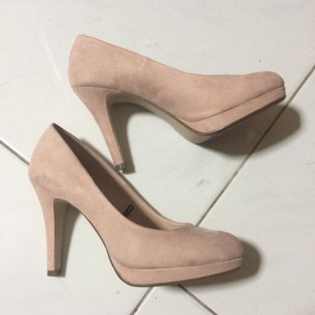 nude heels h&m