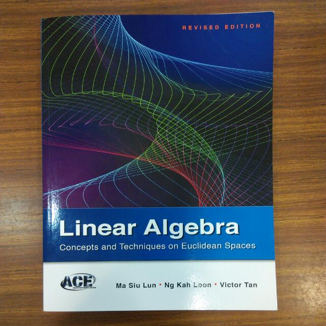 NUS MA1101R Compulsory Textbook Linear Algebra(Concepts and Techniques ...