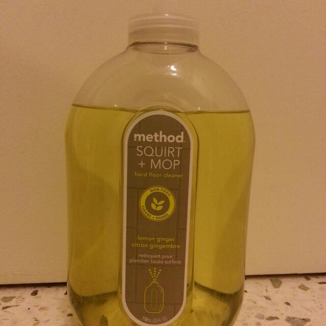 On Hold Method Squirt Mop Hard Floor Cleaner Lemon Ginger
