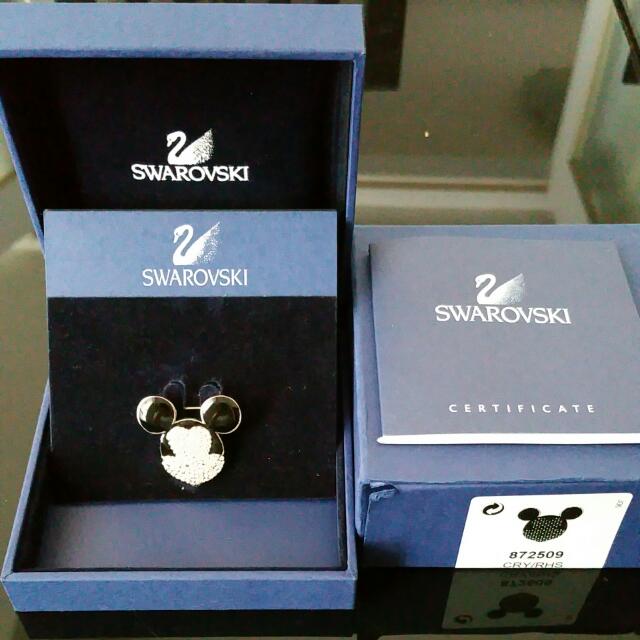 Swarovski Mickey Mouse Brooch Women s Fashion Jewelry