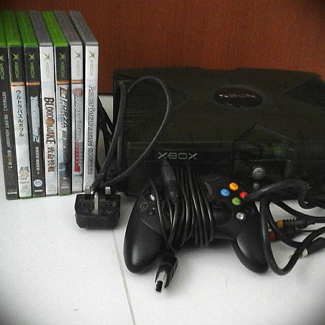 Xbox First Gen Transparent Green 9 Games Toys Games On Carousell