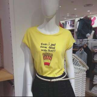 UNIQLO Can I Get Some Fries With That Shirt 