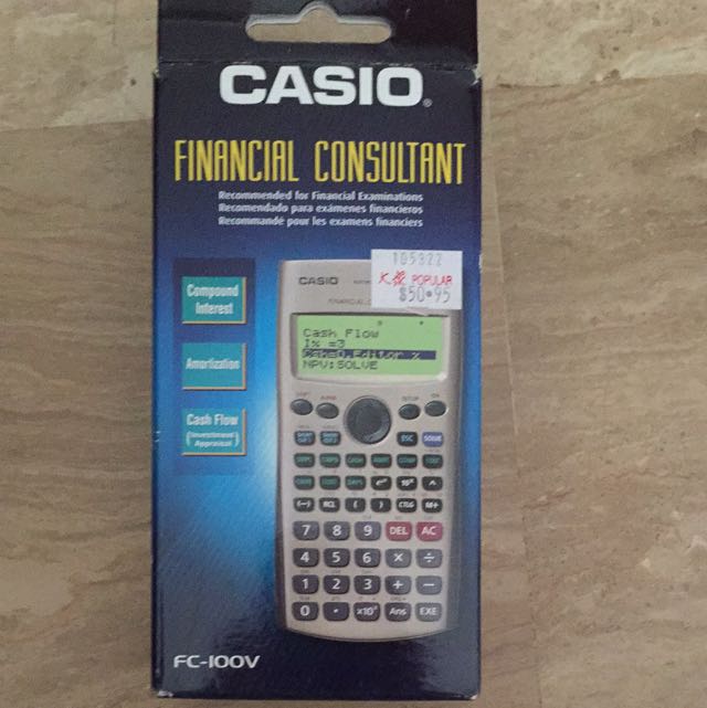 Casio Financial Consultant/ Calculator, Health & Nutrition, Health